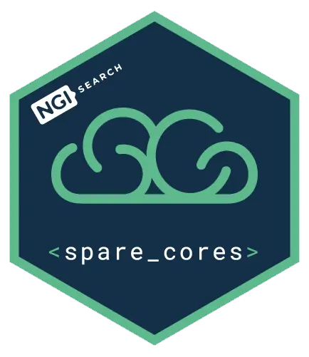 Spare Cores hex sticker